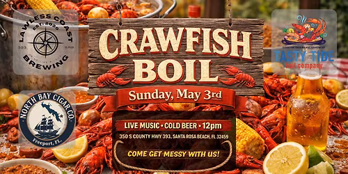Crawfish Boil at Lawless Coast Brewing