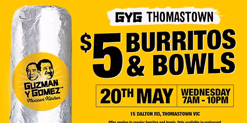 GYG Thomastown $5 Opening Day