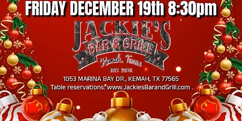 \u201cCHRISTMAS PAJAMA PARTY\u201d with Mr. Wonderful: The 80's Experience at Jackies Bar & Grill in Kemah TX