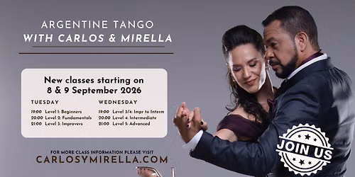 Tango Classes with Carlos & Mirella
