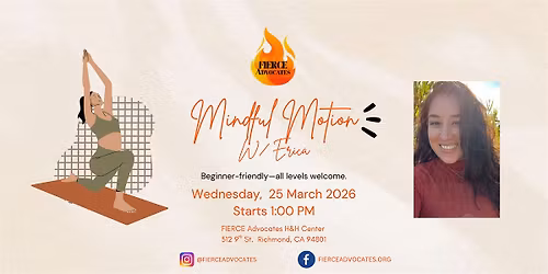 FIERCE Advocates: Mindful Motion w\/ Erica