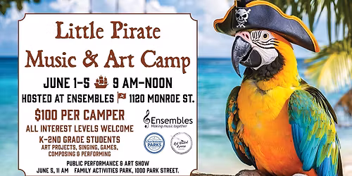 Little Pirate Art and Music Camp at Charlestown Ensembles