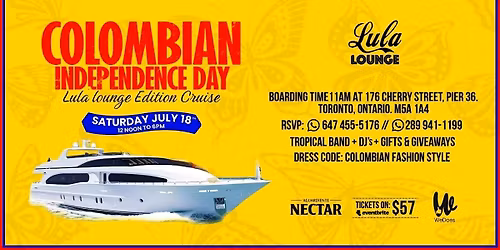 Colombian independence day cruise
