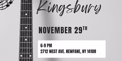 LIVE music w\/ Sam Kingsbury!