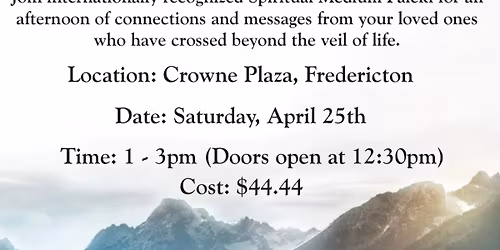Spiritual Medium Paleki Fredericton Public Talk