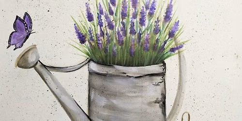Toledo Paint and Sip Party - Lavender Watering Can