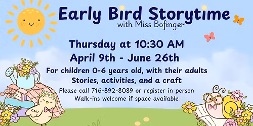 Early Bird Storytime with Miss Bofinger
