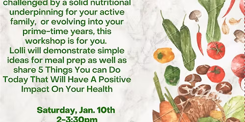 Raise Your Food Vibration: Health Meal Prep