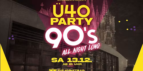 \ud83e\udea9 Die \u00dc40 \u2013 90er Party in der Kunstbar am Dom