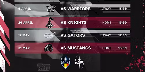 Homegame: Kasteel Tribes vs Verviers Mustangs