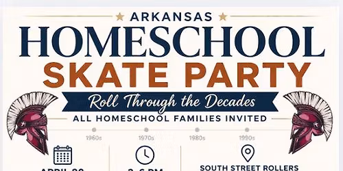 Homeschool Decades Skate Party