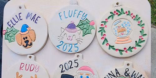 Personalized Ceramic Ornament Class