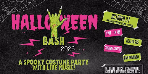 Halloween Bash 2026: A SPOOKY COSTUME PARTY WITH LIVE MUSIC!