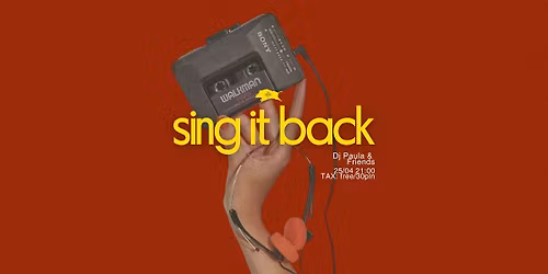SING IT BACK \ud83e\udea9 Dj Paula & Friends 