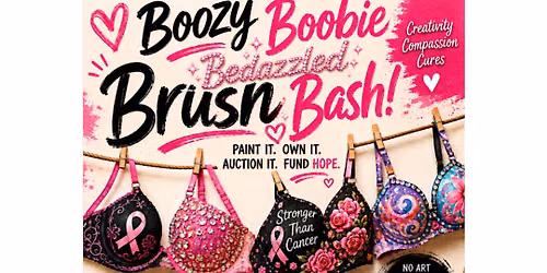 Boozy Boobie Bedazzled Brush Bash!