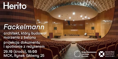 \u201eFackelmann\u201d \u2013 architekt, kt\u00f3ry budowa\u0142 marzenia z beton | film i spotkanie z re\u017cyserem
