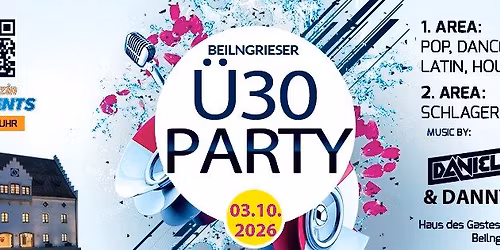 3. \u00dc30 Party im Haus des Gastes in Beilngries