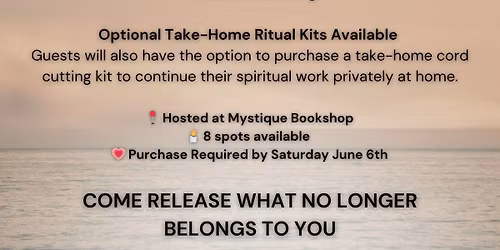Cord Cutting Workshop: Mystique Bookshop & Rooted in Love Teas