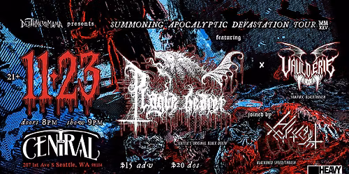 DeathMetalMama presents Plague Bearer\/\/Vaulderie\/\/Hellslaught