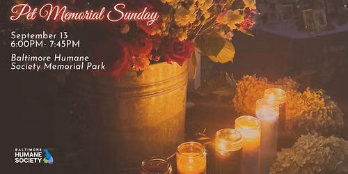 15th Annual Pet Memorial Sunday