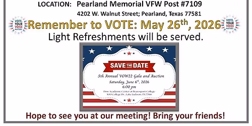 May Meeting - Military Month