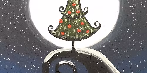 Nightmare Christmas Tree - Paint and Sip