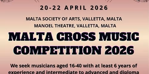 The Malta Cross music competition in collaboration C. Bechstein centrum