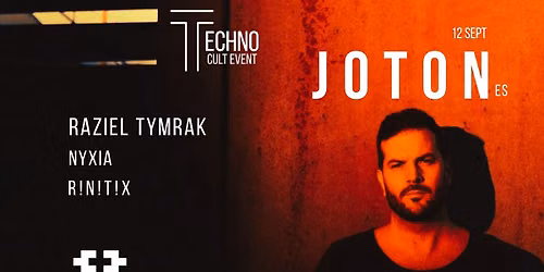JOTON - Techno Cult Event - 12 Sept 2026