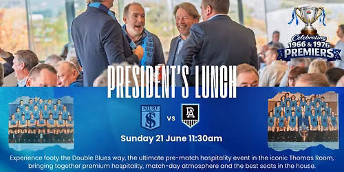 President's Lunch - Sturt vs Port