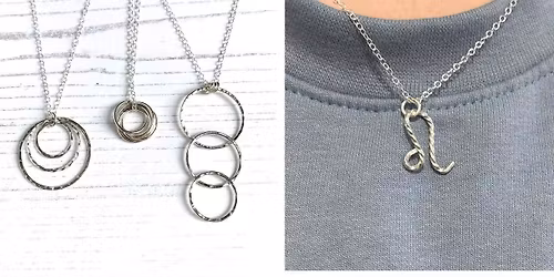 Silver Jewellery Making - Circles Necklace