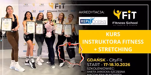 Kurs INSTRUKTORA FITNESS + STRETCHING | REPs | GDA\u0143SK