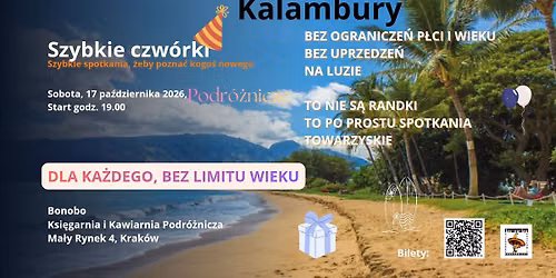 Szybkie czw\u00f3rki Bonobo - szybkie spotkania, \u017ceby pozna\u0107 kogo\u015b nowego.