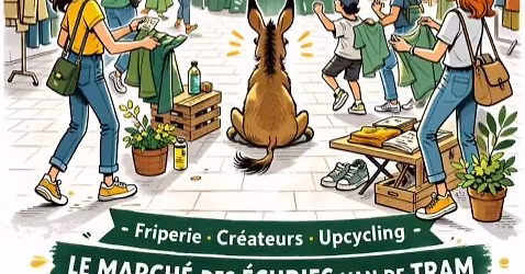 Le bazar du march\u00e9, Friperie, cr\u00e9ateurs, upcycling, vide-dressing, . . .