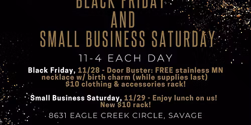 Black Friday & Small Business Saturday! \u2728