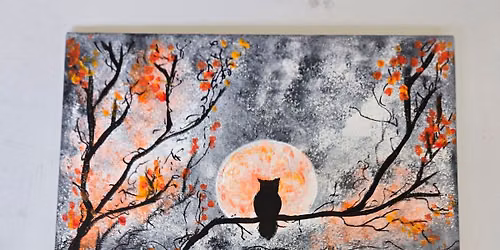 Full Harvest Moon painting class