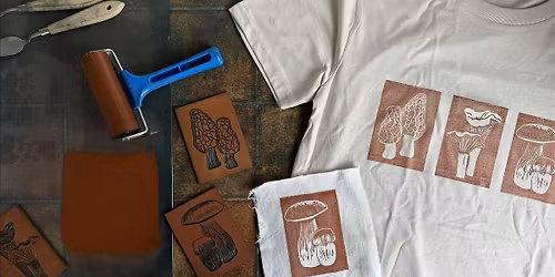 Lino Printing onto Fabrics with Lizi Beevor (SILVA Prints)