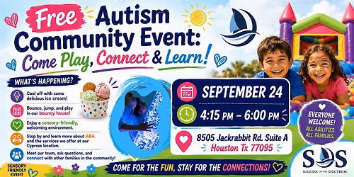Free Autism Community Event: Come Play, Connect & Learn!