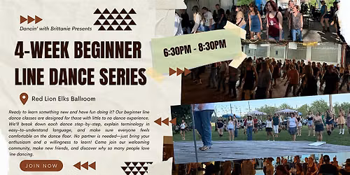 Red Lion Elks Lodge 4-Week Beginner Line Dance Series