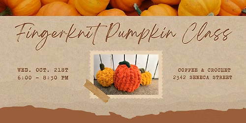 Fingerknit Pumpkin Class