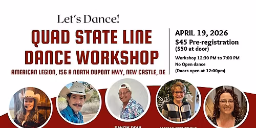 Quad State Line Dance Workshop hosted by Rob Holley, Ray Muller &DJ Jenny Z