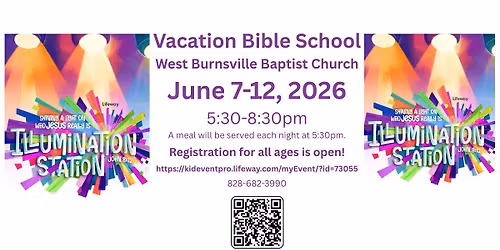 Illumination Station Vacation Bible School at West Burnsville Baptist Church