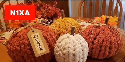 Hand Knit Pumpkin