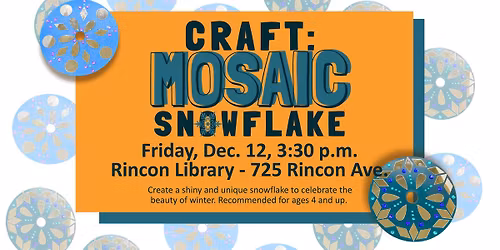 Kids Craft: Mosaic Snowflake