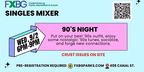 Singles Mixer: 90's Night