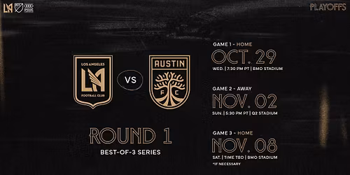 Parking MLS Cup Round 1: Austin FC at Los Angeles Football Club (Game 1, Home Game 1)
