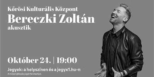 Bereczki Zolt\u00e1n akusztik