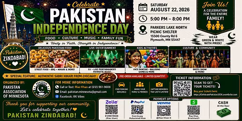 Pakistan Independence Day Celebration 2026 | Food \u2022 Music \u2022 Family Fun