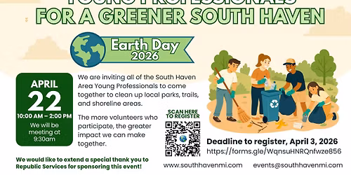 Earth Day 2026: Young Professionals for a Greener South Haven