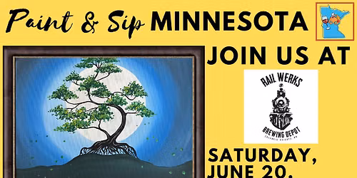 June 20 Paint & Sip at Rail Werks Brewing Depot