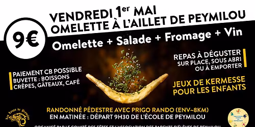 Omelette \u00e0 l'aillet de Peymilou